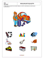 meslekle ilgili eşyaları bul